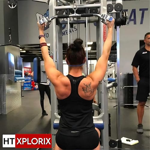 Image of Double D LAT Pull Down Handle Bar- 30-Inch Heavy-Duty Cable Attachment for Back & Upper Body Workouts