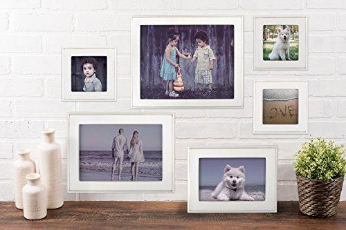 Dii Distressed Wooden Picture Frame Collection Rustic Farmhouse Inspired, 4X6, White #TOP5