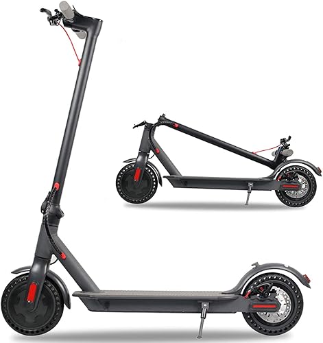 Electric Scooter for Adults 85 Solid Tires 350W Motor Speed 158 MPH Up to 16 Miles Long Range Battery Portable Folding Electric Scooters for Adults