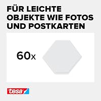 tesa Doppelseitige Klebepads Tack Transparent 60 StüCk FüR WäNde Fenster Spiegel
