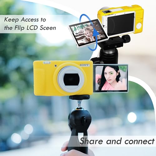 Funda Silicona para Cámara Sony ZV1F ZV-1 II Amarilla miniatura 5