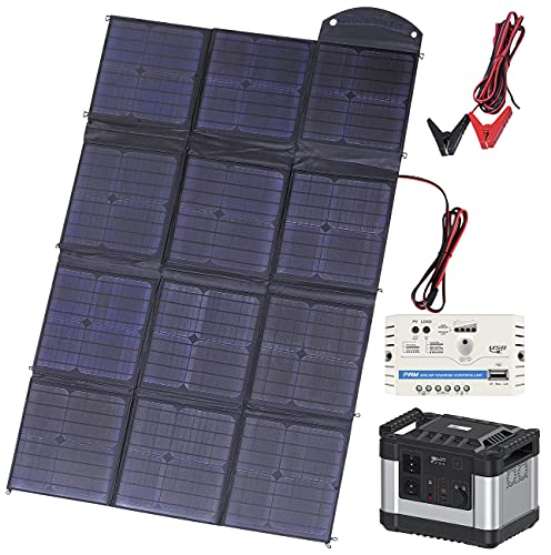 reVolt Solaranlage Powerbank: PPowerstation & Solar-Generator mit 150-W-Solarpanel, 1.100 Wh, 1000 W (Powerbank Solar… – Bild 4