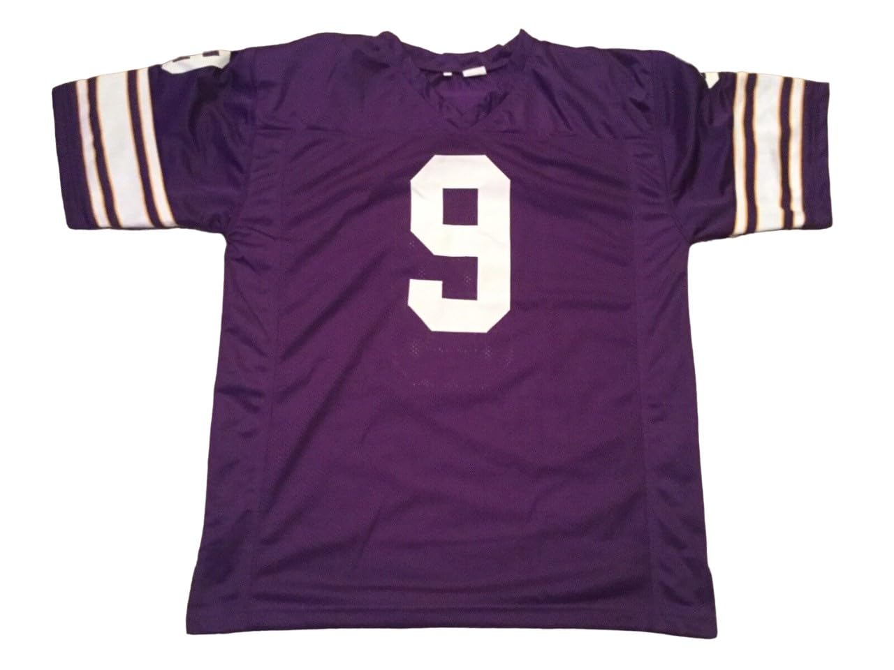 Tommy Kramer Jersey Stitched Purple Custom Football New No Brand/Logos (US, Alpha, Medium, Regular, Regular, Purple)