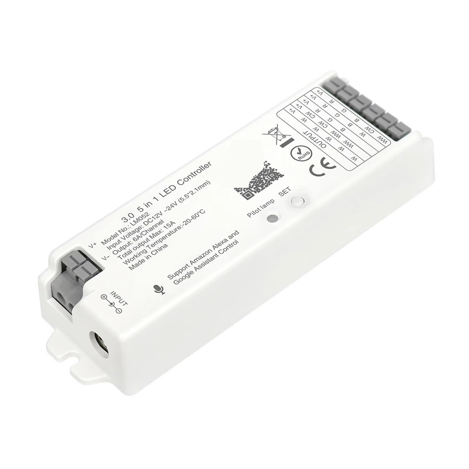 Atenuador LED 5 en 1 ideal para ambiente inteligente con control por voz