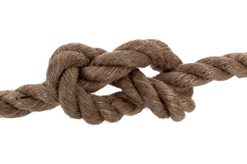 Najder - Juteseil - Naturfasern - gedreht Tauwerk - Hanf Jute Tau Seil - Seil für Barrieren und Geländer - Durchmesser 25 mm, 1 Meter