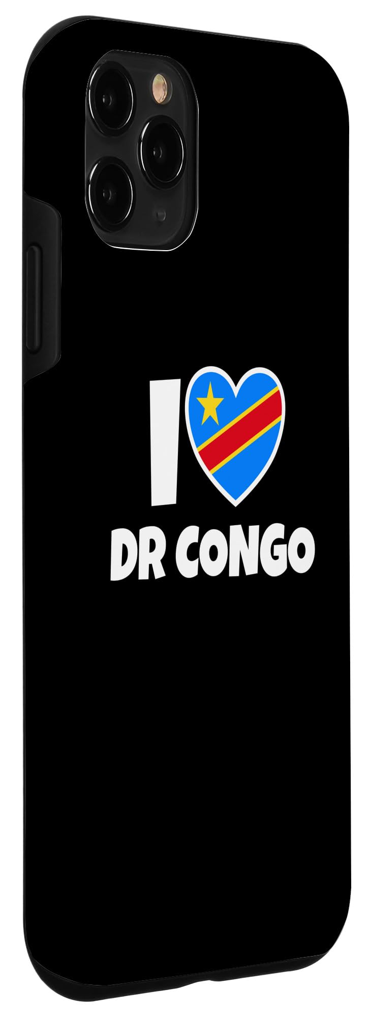 iPhone 11 Pro I Love DR Congo Democratic Republic Of Congo Flag Heart Case - Image 3