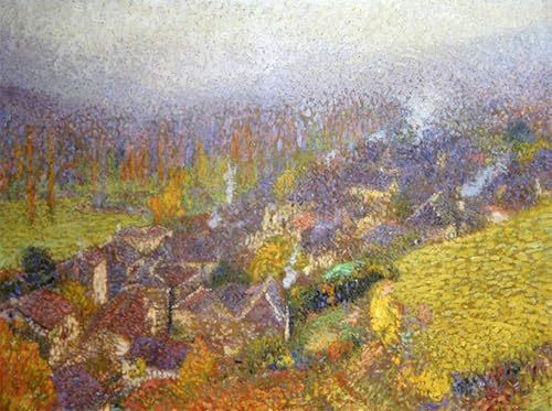 Tableau paysage d'Henri Martin pour habiller un grand mur vide