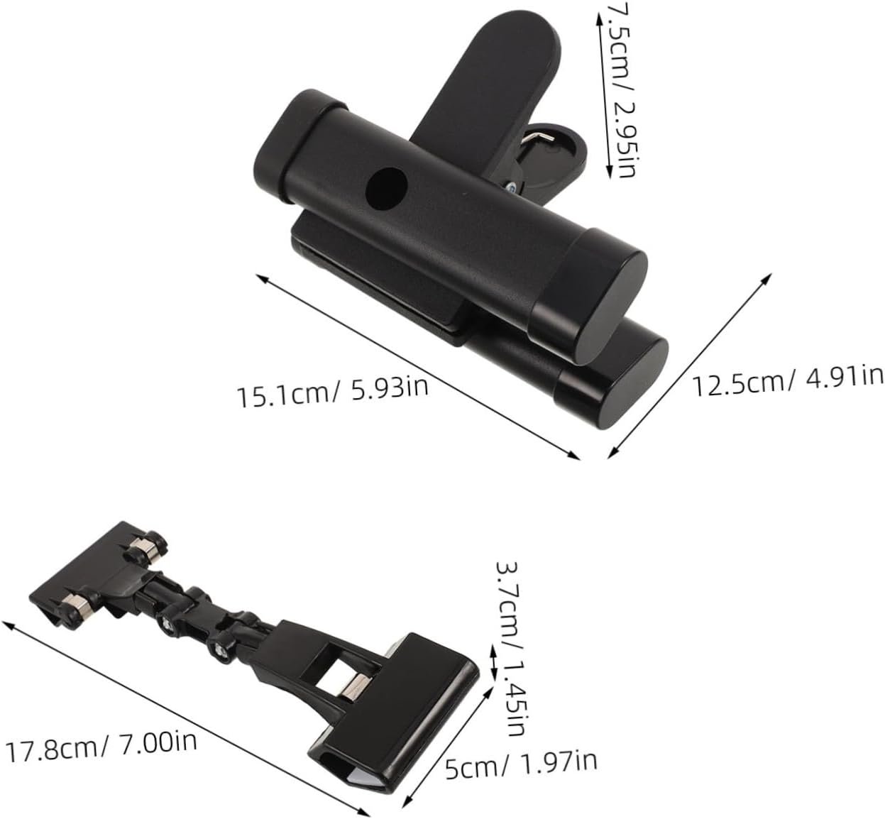 Uonlytech 360 Degree Rotating Double Head Copy Holder Clip for A4 Documents