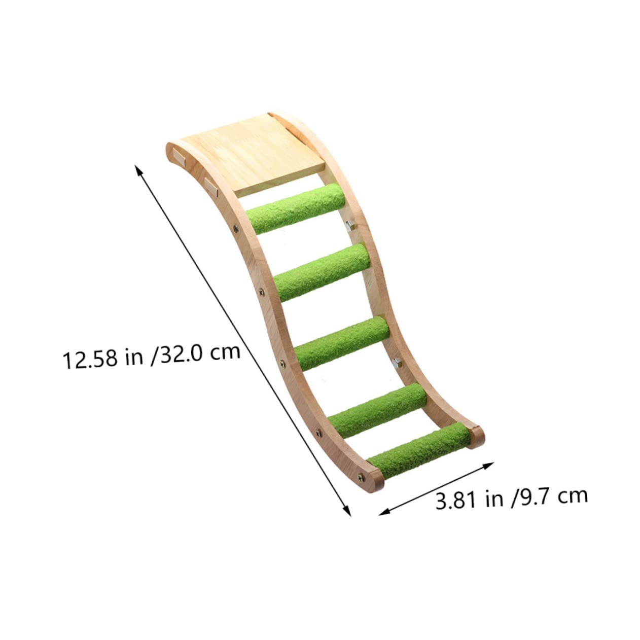 SUPVOX Parrot Wooden Ladder Budgerigar Climbing Toy Bird Cage Supplies for Small Birds