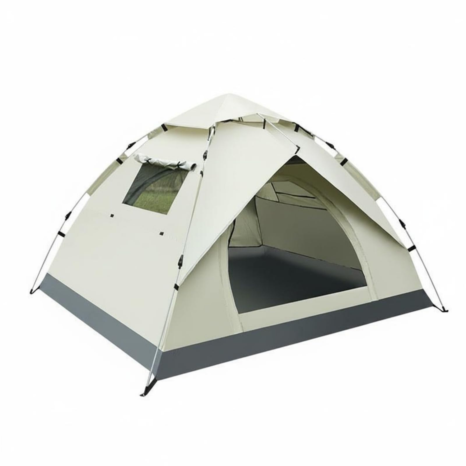 Quick Installation Instant Instant Setup Tent Portable 3 Person Tent Sun Shade Instant Camping Shelter Large Space for Park, Picnic, White, 2-3 Person-image-31