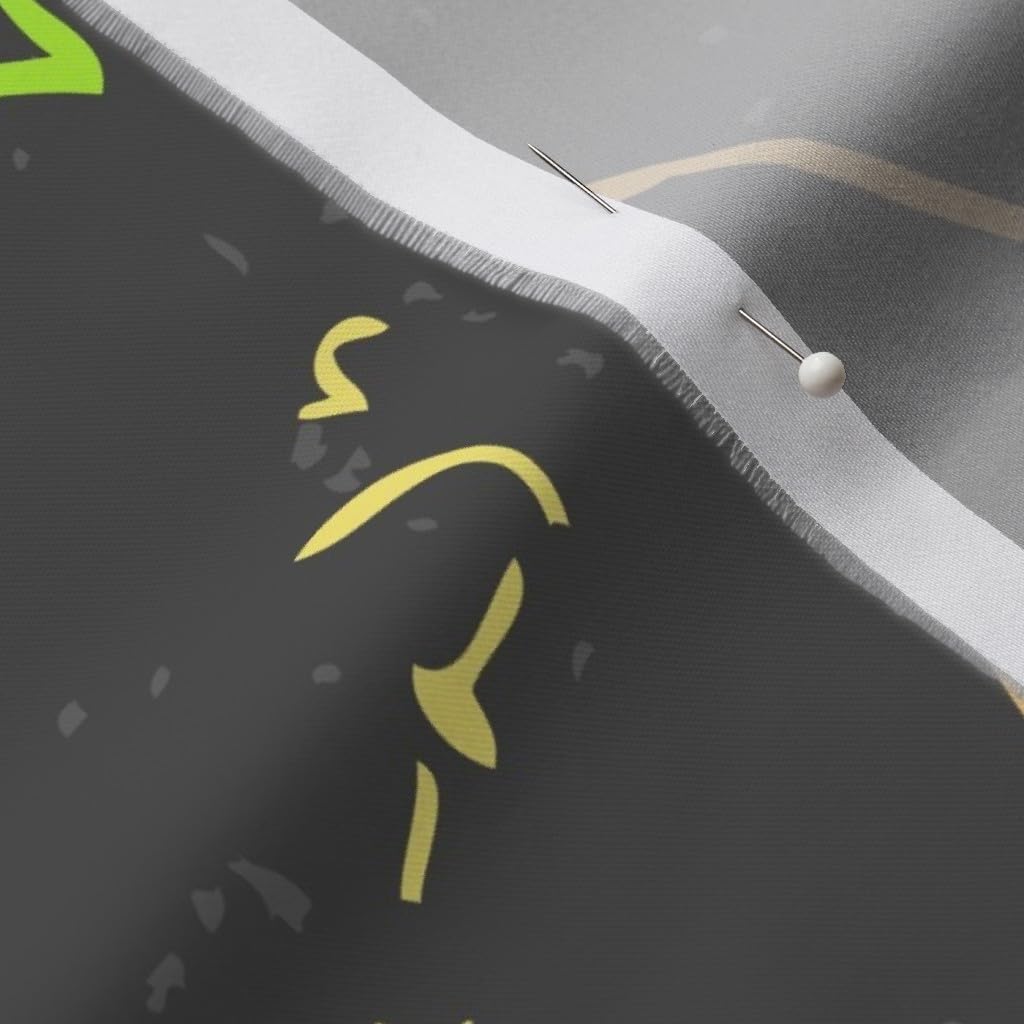 Spoonflower Fabric - Large Scale Math Nerd Geek Chalkboard Jumbo Roostery Printed on Organic Cotton Sateen Fabric by The Yard - Sewing Quilting Apparel Home Decor