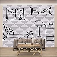 Carta Da Parati 3D Con Formule Matematiche - Adesivo Murale Personalizzato |多种尺寸可选 - Foto 9