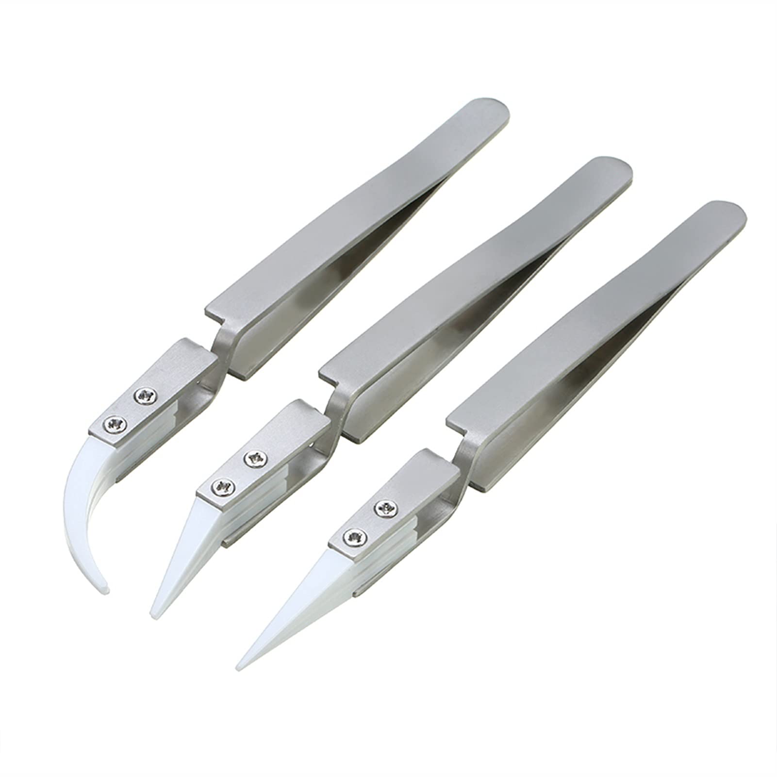 Amazon.com: Precision Tweezers Anti-Static Reverse Ceramic Tweezers  Electronic Cigarette Heat Resistant Conductive Curved Straight Precision  Tweezers Soldering for Crafting, Jewelry, Electronics, and Lab Work(Pre :  Tools & Home Improvement