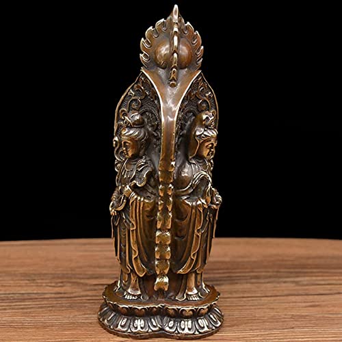 Statue de Bouddha décoration maison, sculpture bronze Guanyin ornement