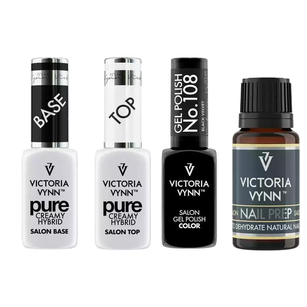 CANNI Vernis à Ongles Gel Semi Permanent Violet Foncé Dark Violet Gel