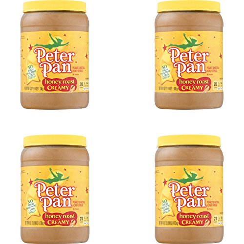 Peter Pan Honey Roast Creamy Peanut and Natural Honey Spread, 40-Ounce (Pack of 4)