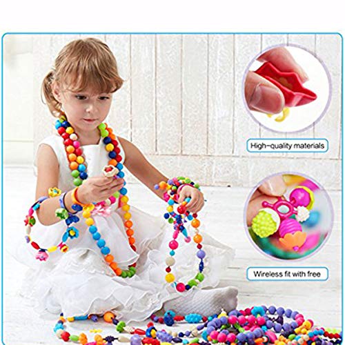 Alphawang 4336811873 Pop Set Arty Snap Beads With Storage Box, Diy Jewelry Making Kit For Headwear Necklace Earrings Art Crafts, Multicolor #TOP1