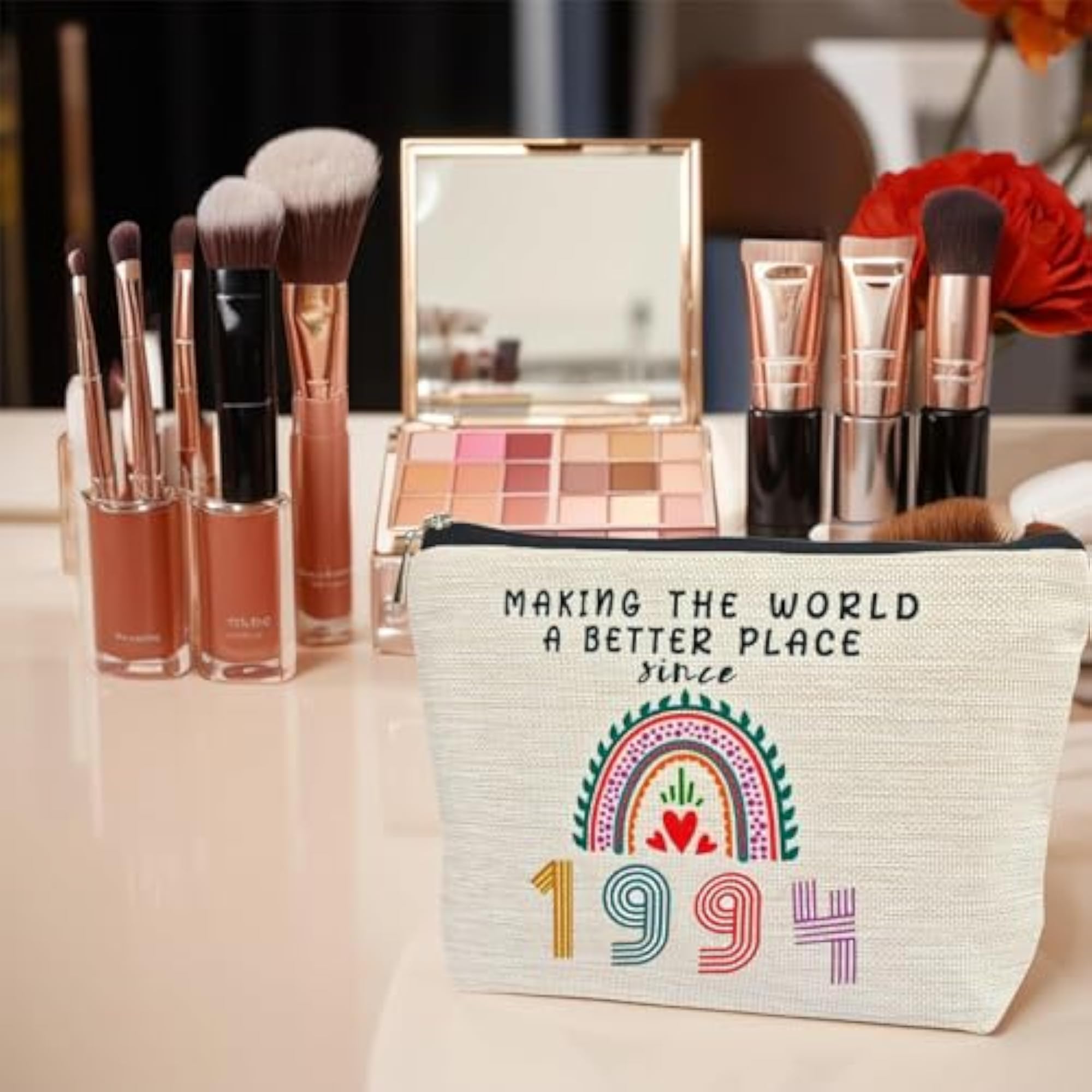 Birthday Gifts for Women Makeup Bag, Happy Birthday Gift