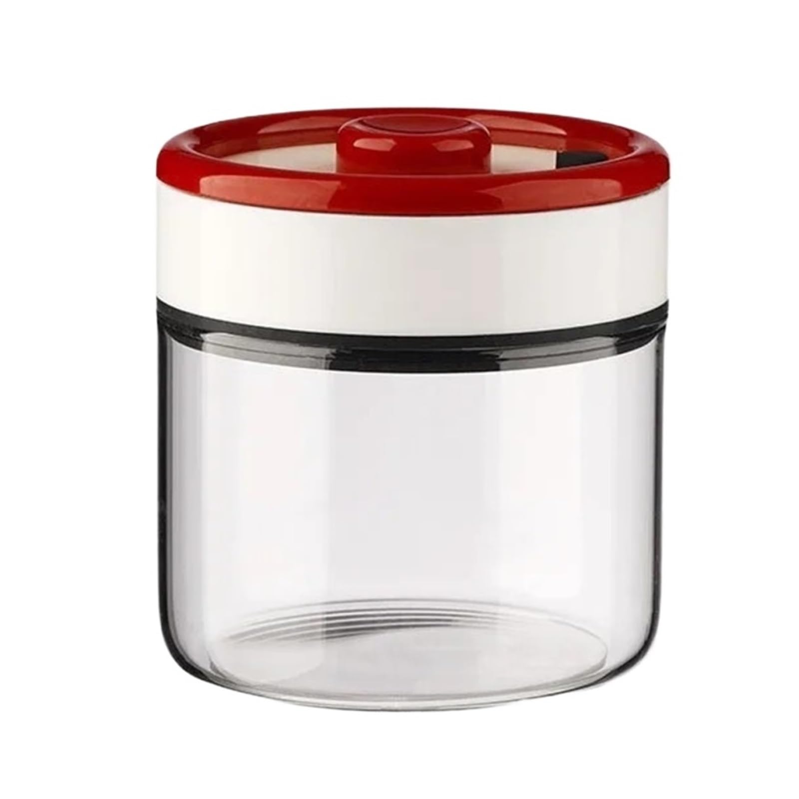 Vakuum-Glasvorratsglas, transparenter luftdichter Behälter | Für Kaffeebohnen und Getreide, manuelles Vakuumpumpen, feuchtigkeitshemmend, 500 900 1200 1800ml(1200ml Golden)