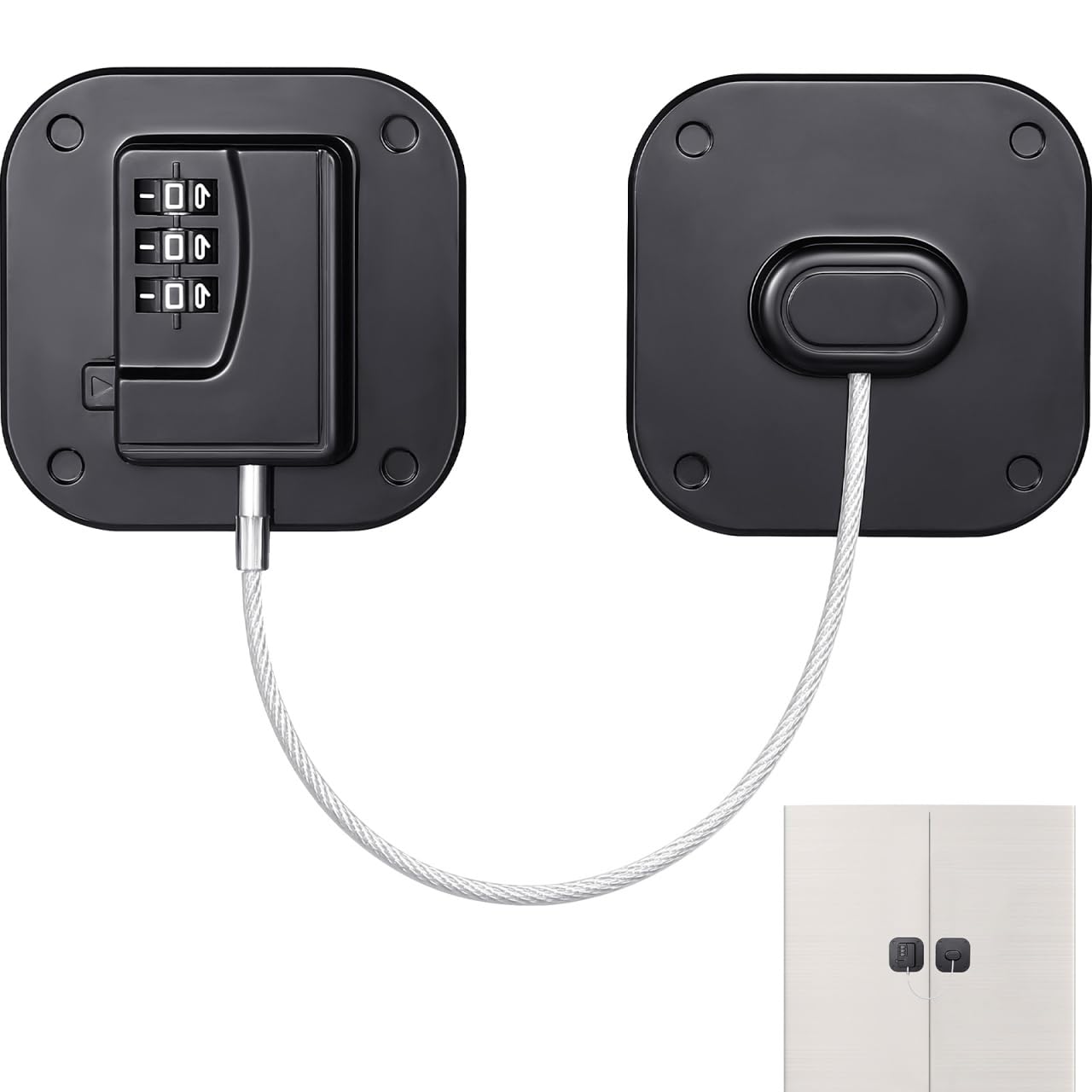 Safety Cupboard Locks, Child Safety Strong Adhesive Coded Fridge Coded Lock, for Kitchen Cupboards Fridge Drawer Toilet