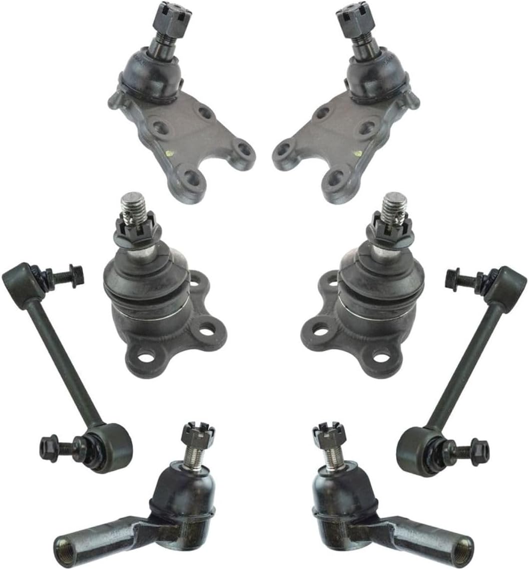 Suspension Kit Front Ball Joint Tie Rod End Sway Bar Steering Suspension Kit 8pcs Compatible with GMC Canyon SL 06-08&SLE/SLT/WT 06-12|Chevy Colorado LS 06-08