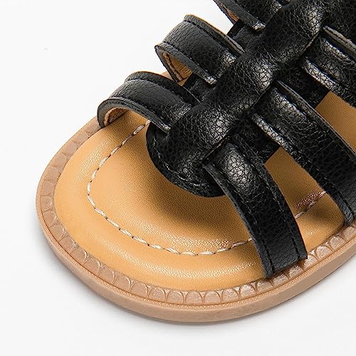 Image of Boys Girls Sandals Open Toe Breathable Princess Non-Slip Flats Summer Beach Lightweight Rubber Sole Sandals (Toddler /Little Kid)