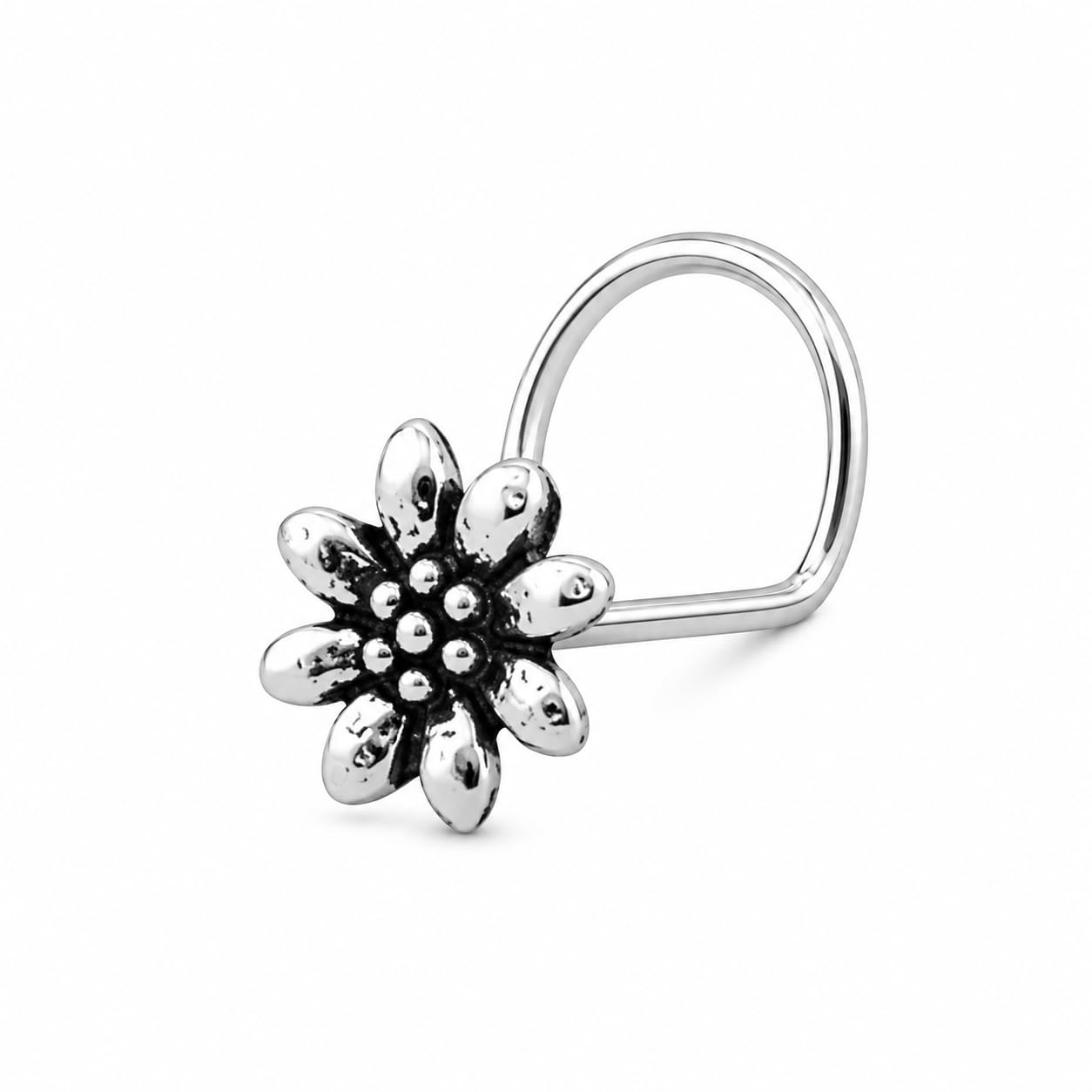 nemichand jewels s925 sterling Silver Trendy Antique oxidized nose pin for womens-picture-26