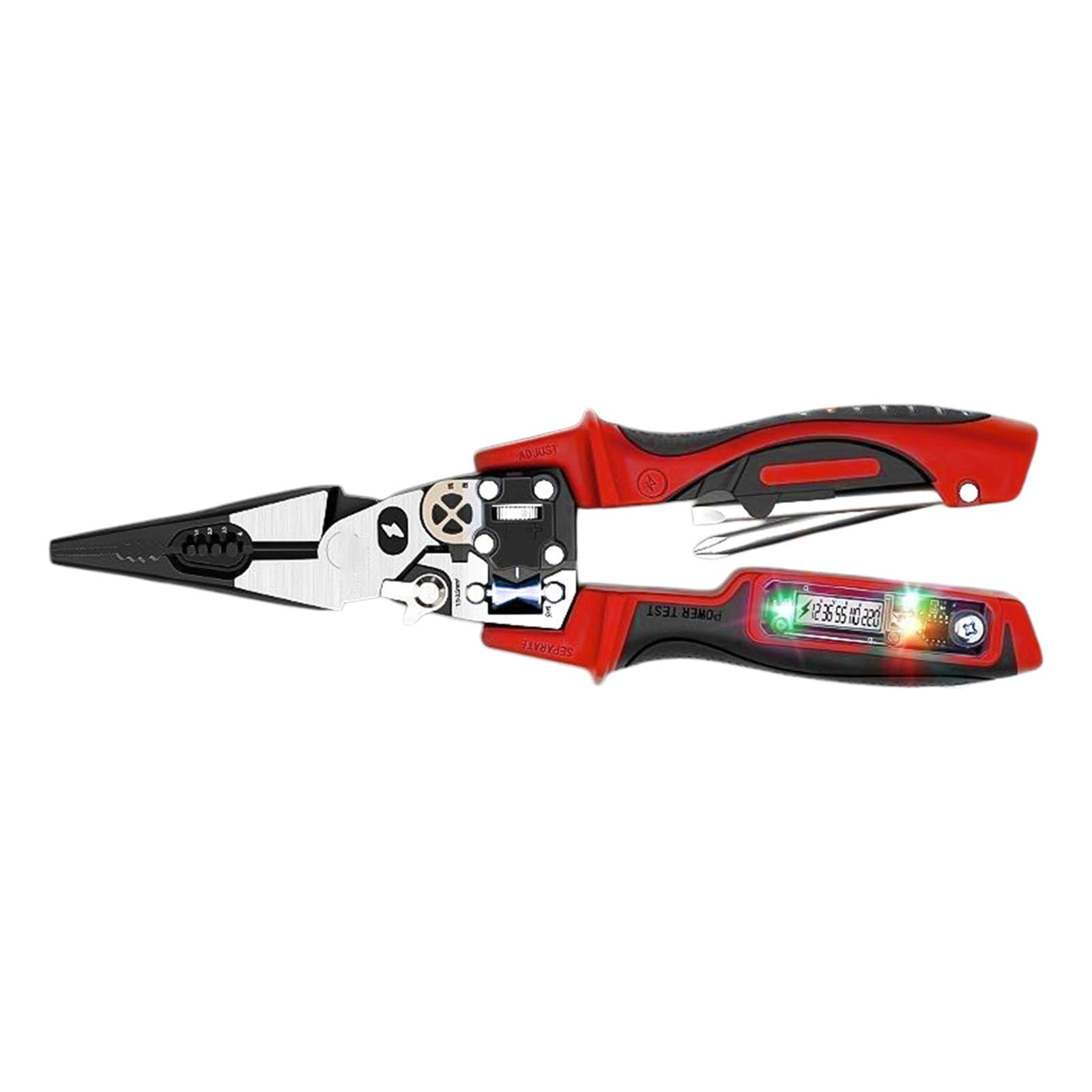 Tsophreniq Electrician Multifunctional Pliers With Electricity Measurement For Crimping Cables Wire Strippers With Electricity Measurement