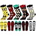 Jeasona Bier Geschenke für Männer Bunte Socken Herren Lustige Witzige Business Baumwolle Anzugsocken 43-46