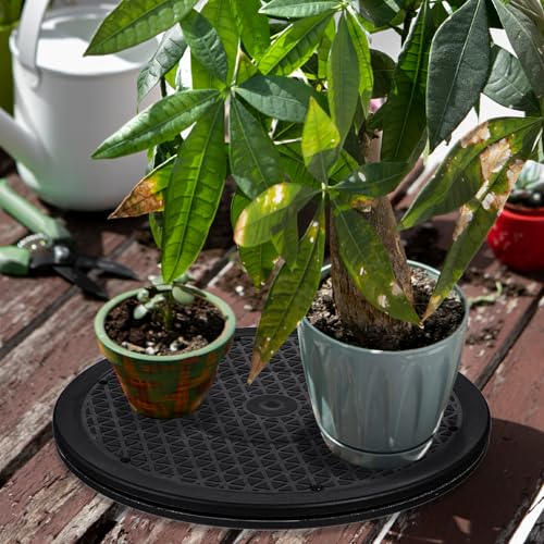 Image of 2 Pack Turntable Heavy Duty Rotating Swivel Stand with Steel Ball Bearings for Flat Panel Monitors, Computer, TV, Speakers, Bonsai, Statue, Cabinet Organizer(12 Inch)