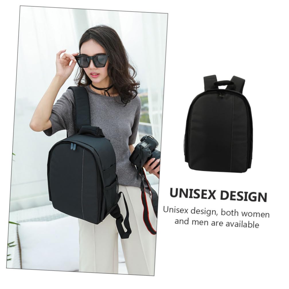 NUOBESTY 1 Pezzo Zaino Fotocamera Nylon DSLR Multifunzionale con Spallacci Regolabili per e Accessori Fotografici