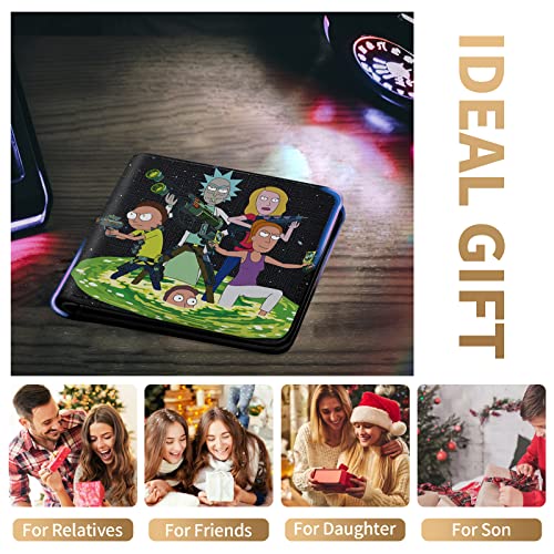 Bistup *2 Packs* Leather Wallet For Girls Cute Kawaii Cartoon Aesthetic Women Cool Funny Leather Credit Id Card Cash Holder Woman Rfid Blocking Zipper Wallets With Coin Pocket Female Bifold Blackrike #TOP6