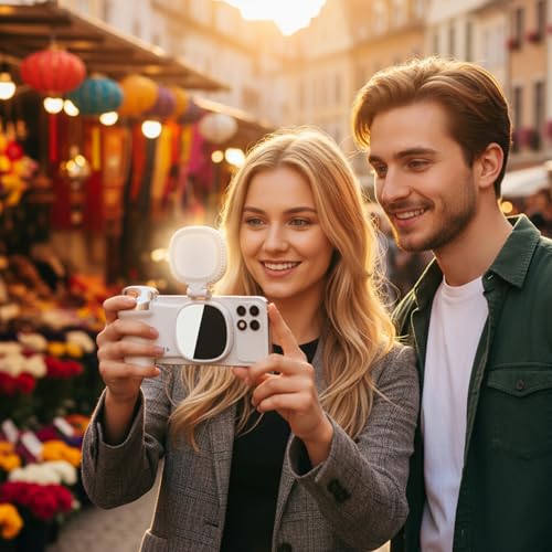 Cabezal selfie de 360 grados y mango de ángulo ajustable para móvil 3