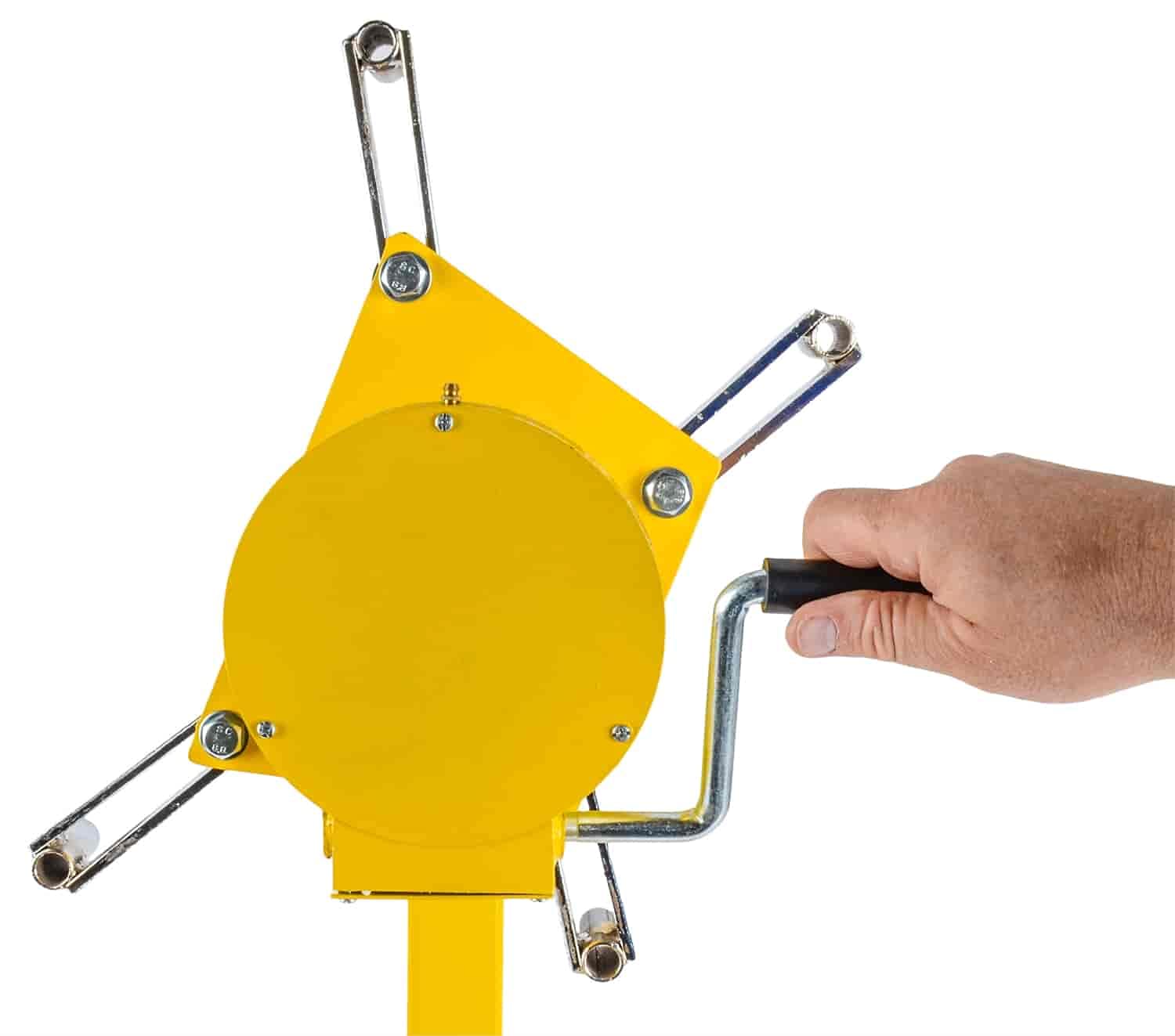 JEGS Folding Engine Stand Geared Rotating Head Yellow Finish 1000