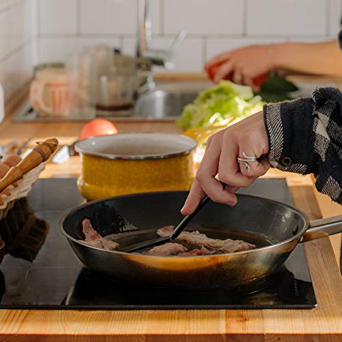 CIARRA CBBIH3BF Induktionskochfeld 60 cm Einbau 3 Platten mit ein Flexzone PowerBoost schnelleres Kochen 6500 W Slider Touch-Bedienung Kochfeld Induktion 9 Leistungsstufen Timer Kindersicherung