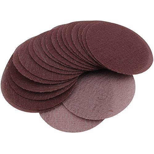 Mesh Sanding Discs 5 Inch, Dust Free Sandpaper 240 Grit Hook Loop Orbital Sander Abrasive Pads Sharp Coarse Sandpaper 20 pcs Grinding for Coats of Wood Drywall, Metal Surface Scratches by SANJIAN