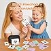 NULLTONEX Label Maker Machine with Tape: Portable Sticker Printer, Support Continuous Label, Sticker Maker Machine with Multiple Templates for Home, Kitchen, School, Office Organization, Black