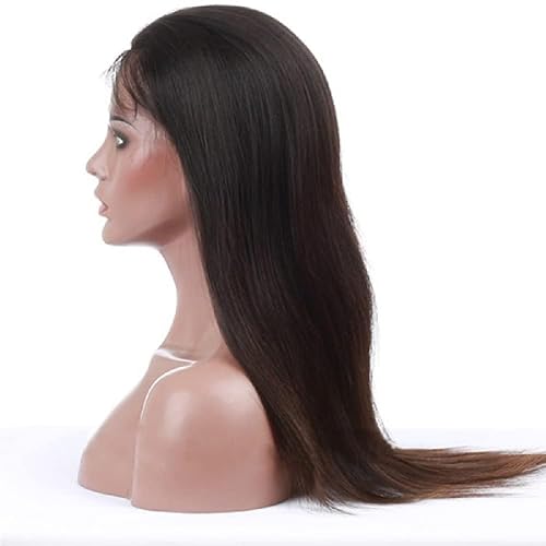 HERMOUS Pelucas de cabello humano virgen brasileño lacio con encaje frontal 360 de 30 pulgadas con encaje frontal transparente HD de 180 % de