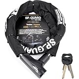 Kaedear(カエディア) バイク ロック ワイヤーロック 鍵 長さ1250mm 外径22mm ワイヤー径10mm 高耐久 シリンダー 盗難防止 キー 紛失 複製サービス KDR-LK4-1250-BK (ブラック, 1250mm)