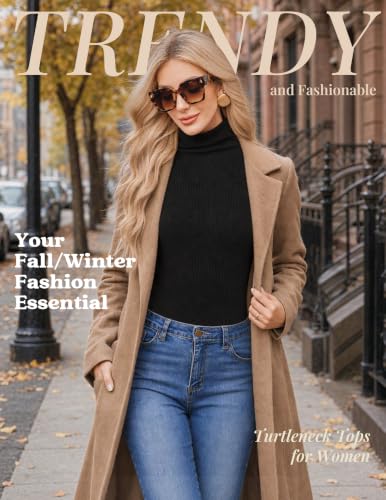 Ekouaer Turtleneck Tops for Women Long Sleeve Undershirt Ribbed Turtle Neck - image 5