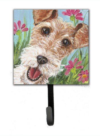 Fox Terrier by Judith Yates Leash or Key Holder