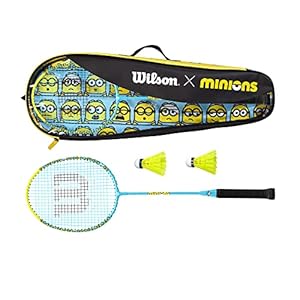 Wilson Minions Badminton Schläger Set Schwarz/Gelb