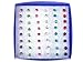 imixlot Women's Acrylic Wholesale 144Pairs(6boxes) Invisible Bar Crystal Earring Studs Bulk Multicolor