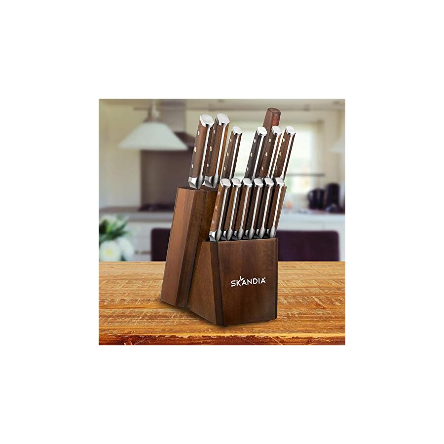 Hampton-Forge-Harley-Knife-Block-Set-14-Piece-Brown Hampton Forge Harley Knife Block Set, 14 Piece, Brown