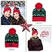 Light Up Christmas Hat Beanie - Colorful Led Stylish Beanie Hat Unisex Winter Flashing Cotton Knit Snow Accessory for Adults Women Boys Children with 2 Extra Batteries Santa Gift for Christmas Holiday