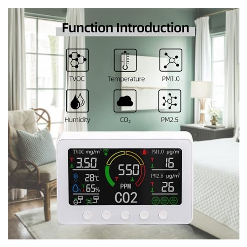 Moniteur intelligent de qualité l'air Wi-Fi pour piloter le confort de votre maison - 6