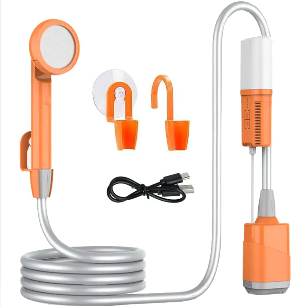 titivate Zooma Portable Showers, Camping Shower, Camping Shower with Submersible Pump, Portable Outdoor Shower Water Pump for Camping (New Pattern)