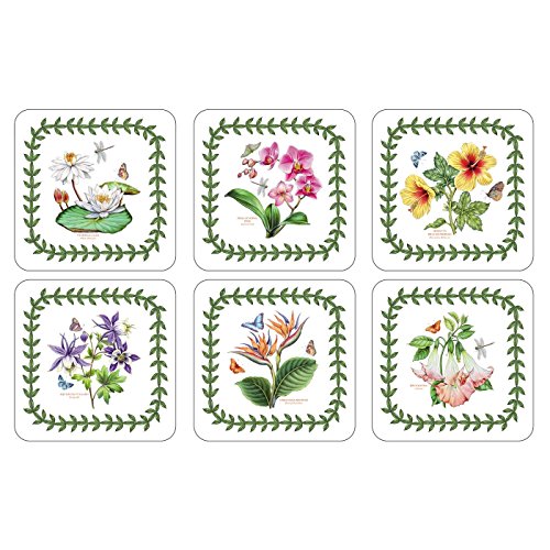 Pimpernel Exotic Botanic Garden Coasters, Set of 6