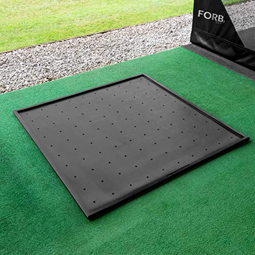 FORB Rubber Golf Mat Base [5ft x 5ft] | Heavy-Duty, All-Weather, Non-Slip Golf Hitting Mat Base - Standard & Pro Sizes (Standard (5.2ft x 5.2ft))