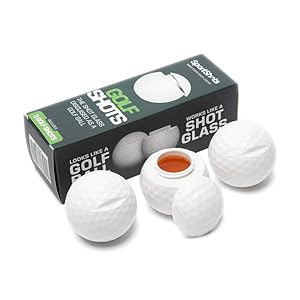 Golf Shots – Golf Ball Shaped Shot Glass, White